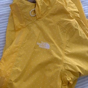 North Face Yellow Rain Jacket